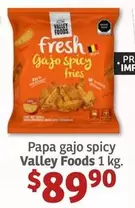 Oferta de Fresh - Papa Gajo Spicy Valley Foods por $89.9 en Soriana Híper