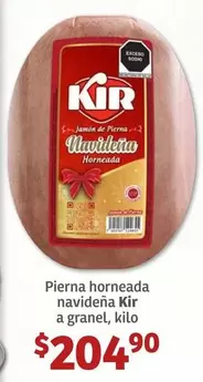 Oferta de Kir - Pierna Horneada Navidena por $204.9 en Soriana Híper