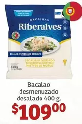 Oferta de Bacalao Desmenuzado Desalado por $109 en Soriana Híper