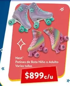 Oferta de NEXT - Patines De Bota Nino O Adulto por $899 en Walmart