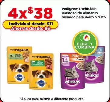 Oferta de Pedigree - Variedad De Alimento Humedo Para Perro O Gato por $11 en Bodega Aurrera