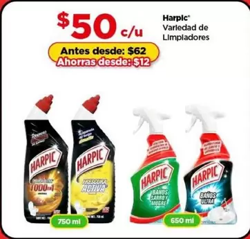 Oferta de Harpic - por $50 en Bodega Aurrera