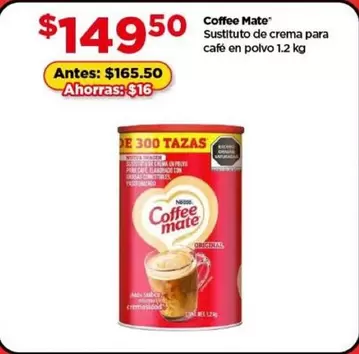 Oferta de Nestlé - Coffee Mate por $149.5 en Bodega Aurrera