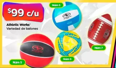 Oferta de Athletic Works Variedad De Balones por $99 en Bodega Aurrera