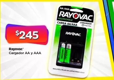 Oferta de Cargador AA por $245 en Bodega Aurrera