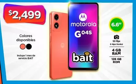 Oferta de Motorola - G.o4s por $2499 en Bodega Aurrera