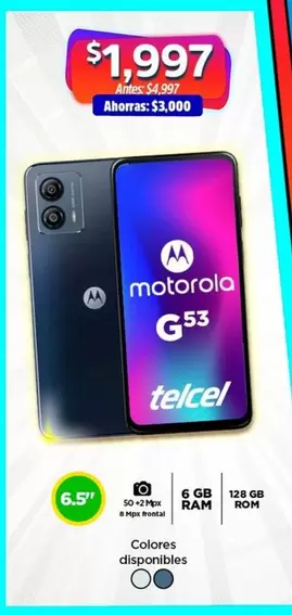 Oferta de Motorola - G.53 por $1997 en Bodega Aurrera