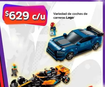 Oferta de LEGO - Variedad De Coches De Carreras por $629 en Bodega Aurrera