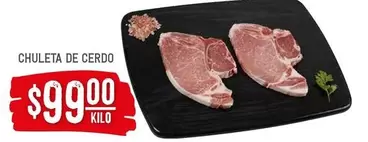 Oferta de Chuleta De Cerdo por $99 en Soriana Híper