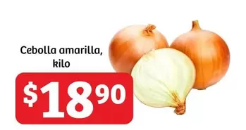 Oferta de Cebolla Amarilla por $18.9 en Soriana Híper