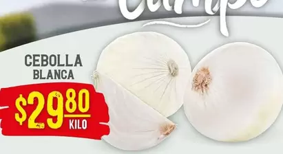 Oferta de Cebolla Blanca por $29.8 en Soriana Híper