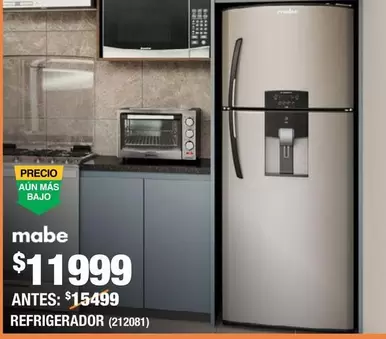 Oferta de Mabe - Refrigerador por $11999 en The Home Depot