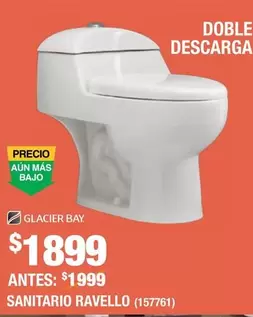 Oferta de Glacier Bay - Sanitario Ravello por $1899 en The Home Depot