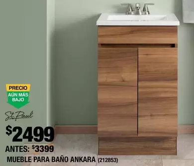 Oferta de St. Paul - Mueble Para Baño Ankara por $2499 en The Home Depot