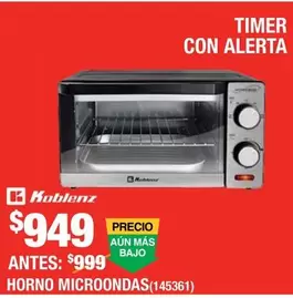 Oferta de Koblenz - Horno Microondas por $949 en The Home Depot