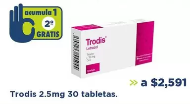 Oferta de Synthon - Trodis 2.5mg 30 Tabletas por $2591 en Farmacia San Pablo