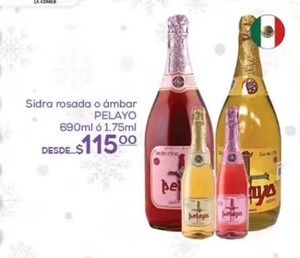 Oferta de La Comer - Sidra Rosada O Ambar por $115 en Fresko