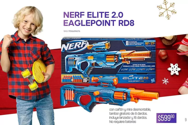 Oferta de Nerf - Elite 2.0 Eaglepoint Rd8 por $599.99 en Del Sol