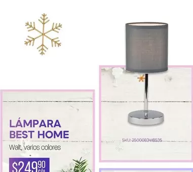 Oferta de Best Home - Lámpara por $249.9 en Del Sol