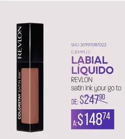 Oferta de Revlon - Labial Liquido por $148.74 en Del Sol