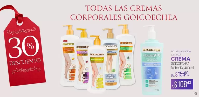 Oferta de Goicoechea - Crema en Del Sol