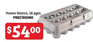 Oferta de Huevo Blanco por $54 en Soriana Híper