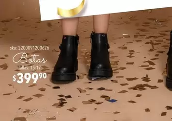 Oferta de Botas por $399.9 en Del Sol