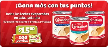 Oferta de Todas Las Leches Evaporadas En Lata, Cada Una por $15 en Soriana Híper