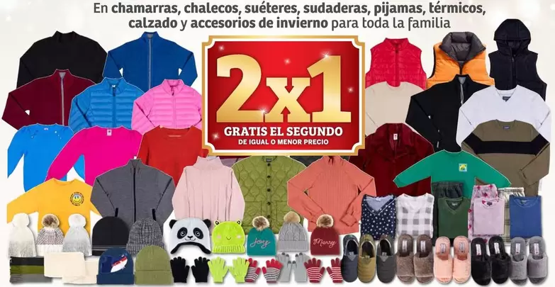 Oferta de En Chamarras, Chalecos, Suéteres, Sudaderas, Pijamas, Termicos, Calzado Y Accesorios De Invierno Para Toda La Familia en Soriana Híper