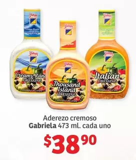 Oferta de Adrezo Cremoso Gabriela por $38.9 en Soriana Híper