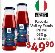 Oferta de Prime - Passata Valley Foods por $49.9 en Soriana Híper