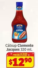 Oferta de Clemente Jacques - CÁTSUP CLEMENTE JCQUES 320 ML en Soriana Híper