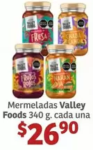 Oferta de Valley Foods - Mermeladas  340 G. Cada Una por $26.9 en Soriana Híper