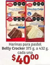 Oferta de Betty Crocker - Harinas Para Pastel por $40 en Soriana Híper