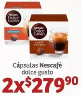 Oferta de Nescafé - Cápsulas Dolce Gusto por $279.9 en Soriana Híper