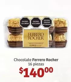 Oferta de Ferrero Rocher - Chocolate por $140 en Soriana Híper