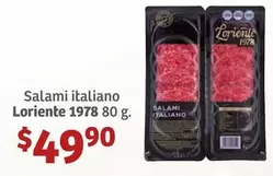 Oferta de Salami Italiano por $49.9 en Soriana Híper