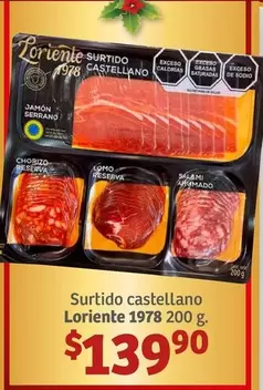 Oferta de Serrano - Surtido Castellano por $139.9 en Soriana Híper