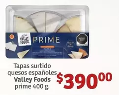 Oferta de Valley Foods - Tapas Surtido Quesos Espanoles por $390 en Soriana Híper