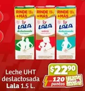 Oferta de Lala - Leche Uht Deslactosada por $22.9 en Soriana Híper