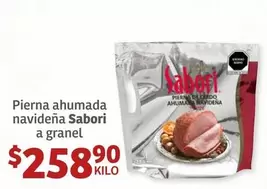 Oferta de Sabori - Pierna Ahumada Navideña por $258.9 en Soriana Híper