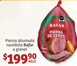 Oferta de Bafar - Pierna Ahumada Navidena  A Granel por $199.9 en Soriana Híper