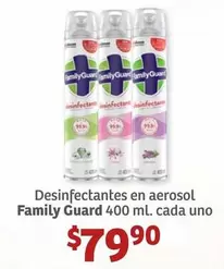 Oferta de Family Guard - Desinfectantes En Aerosol por $79.9 en Soriana Híper