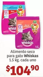 Oferta de Whiskas - Alimento Seco Para Gato por $104.9 en Soriana Híper