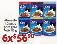 Oferta de Purina - Alimento Húmedo Para Gato Felix por $56.9 en Soriana Híper