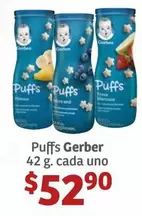 Oferta de Gerber - Puffs por $52.9 en Soriana Híper