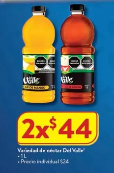 Oferta de Del Valle - Variedad De Néctar en Walmart