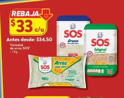 Oferta de SOS - Sos por $33 en Walmart