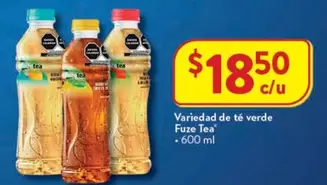 Oferta de Fuze - Variedad De Té Verde por $18.5 en Walmart