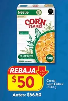 Oferta de Nestlé - Cereal Corn Flakes por $56.5 en Walmart